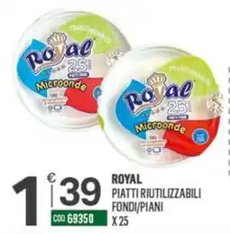 Tutto Risparmio Cash&Carry Royal piatti riutilizzabili fondi/piani offerta