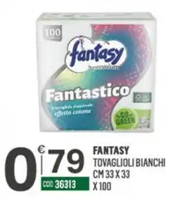 Tutto Risparmio Cash&Carry Fantasy tovaglioli bianchi offerta