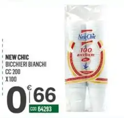 Tutto Risparmio Cash&Carry New Chic bicchieri bianchi offerta