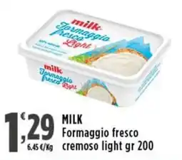 Rossotono Carrefour Milk Formaggio fresco cremoso light offerta