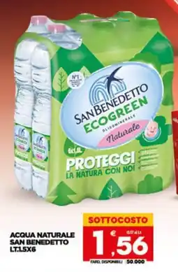 Despar Sicilia Acqua naturale San Benedetto offerta