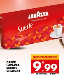 Despar Sicilia Caffè Lavazza Suerte offerta