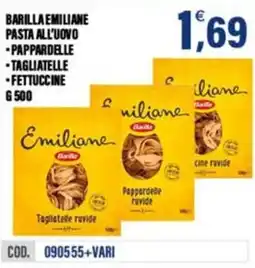 Adhoc Barilla Emiliane pasta all'uovo offerta