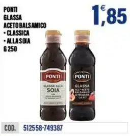 Adhoc Ponti glassa all'aceto balsamico classica alla soia offerta