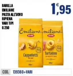 Adhoc Barilla Emiliane pasta all'uovo ripiena offerta