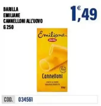 Barilla Emiliane Cannelloni all'uovo