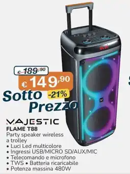 Al Pentolone Majestic Flame T88 offerta