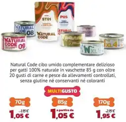 Joe Zampetti Natural Code cibo umido complementare offerta