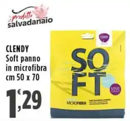 Rossotono Carrefour Clendy panno in microfibra offerta