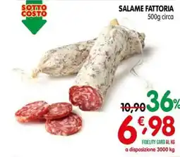 D'Ambros Salame Fattoria offerta