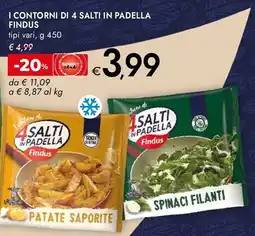Bennet I contorni di 4 salti in padella Findus offerta