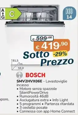 Al Pentolone BOSCH Lavastoviglie incasso offerta