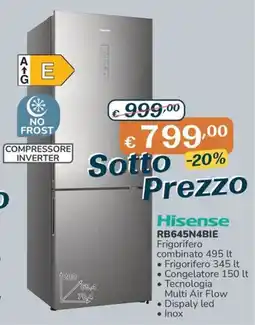 Al Pentolone Hisense Frigorifero combinato offerta