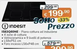 Al Pentolone Indesit Piano cottura ad induzione offerta