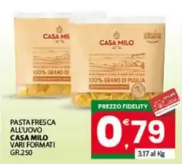 Despar Sicilia Pasta fresca all'uovo Casa Milo offerta