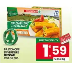 Despar Sicilia Bastoncini di verdure Despar offerta