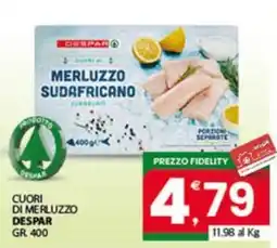 Despar Sicilia Cuori di merluzzo Despar offerta