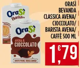 Netto Supermercati OraSi bevanda classica avena cioccolato offerta