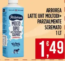 Netto Supermercati Arborea latte UHT moltodi+ parzialmente scremato offerta