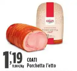 Rossotono Carrefour Coati Porchetta offerta