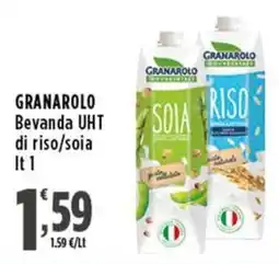 Rossotono Carrefour Granarolo bevanda UHT di riso/soia offerta