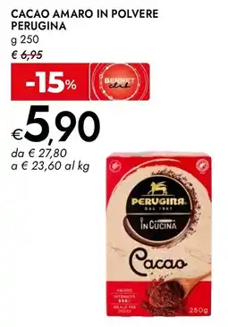 Bennet Cacao amaro in polvere Perugina offerta
