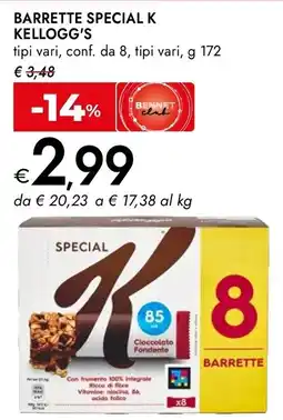 Bennet Barrette Special K Kellogg's offerta