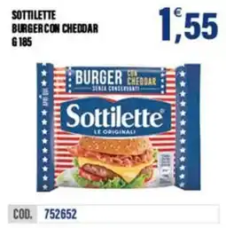Adhoc Sottilette burger con cheddar offerta