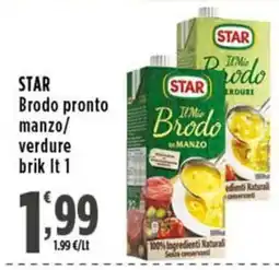 Rossotono Carrefour STAR Brodo pronto manzo/verdure offerta