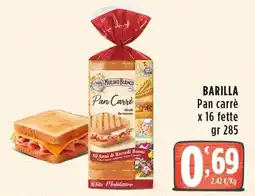 Rossotono Carrefour Barilla Pan carrè offerta