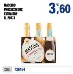 Adhoc Maschio Prosecco DOC Extra Dry offerta