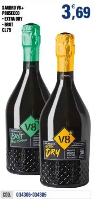 Sandro V8+ Prosecco