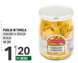 Tutto Risparmio Cash&Carry Puglia in tavola carciofi a spicchi offerta