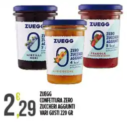 Netto Supermercati Zuegg confettura zero zuccheri aggiunti offerta