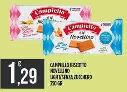 Netto Supermercati Campiello biscotto novellino light/senza zucchero offerta