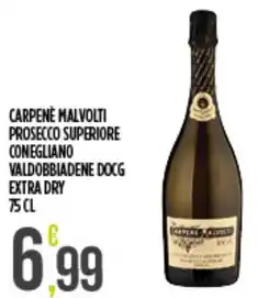 Netto Supermercati Carpenè Malvoti Prosecco Superiore Conegliano Valdobbiadene DOCG Extra Dry offerta