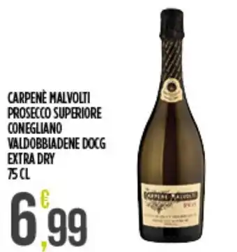Carpenè Malvoti Prosecco Superiore Conegliano Valdobbiadene DOCG Extra Dry