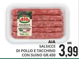 Mazzeo Giocattoli AIA Salsicce di pollo e tacchino con suino offerta