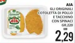 Mazzeo Giocattoli AIA gli originali cotoletta di pollo e tacchino con spinaci offerta