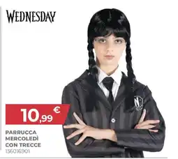 Toys Center Parrucca mercoledì con trecce offerta