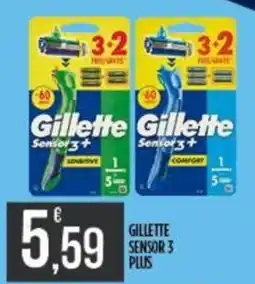 Supermercato Pollio Gillette Sensor 3+ offerta