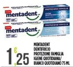 Supermercato Pollio Mentadent dentifricio protezione famiglia offerta