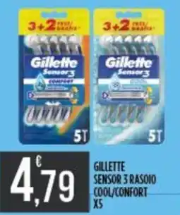 Supermercato Pollio Gillette Sensor 3 Rasoio Cool/Confort offerta