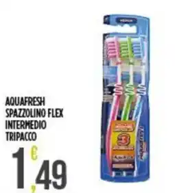Supermercato Pollio Aquafresh spazzolino flex intermedio offerta