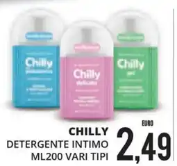 Mazzeo Supermercati Chilly detergente intimo offerta