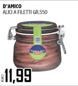 Big Food D'Amico alici a filetti offerta