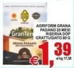 Pewex Agriform Grana Padano 20 mesi riserva DOP offerta