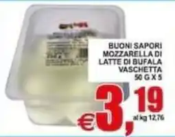 Pewex Buoni sapori mozzarella di latte di bufala vaschetta offerta