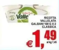 Pewex Ricotta vallelata galbani classica offerta
