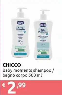 Smoll Chicco baby moments shampoo / bagno corpo offerta